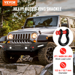 VEVOR 4 Pack 1/2&quot; D Ring Shackle with 5/8&quot; Screw Pin 17637 lbs Strength break