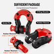 VEVOR 2 Pack 3/4&quot; D Ring Shackle with 7/8&quot; Screw pin 66139 lbs Strength break