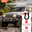 VEVOR 4 Pack 5/8&quot; D Ring Shackle with 3/4&quot; Screw Pin 28660 lbs Strength Break