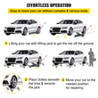 VEVOR 2Pcs Tire Wheel Dollies, 1500Lbs/680KG Tire Skates Wheel Car Van Positioning Dolly Trolley Ball Bearings Recovery Jack Auto Repair Moving