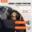Κάθισμα αυτοκινήτου VEVOR Dog Booster Κάθισμα αυτοκινήτου Κάθισμα κατοικίδιων ζώων για σκύλους SML έως 48,5 λίβρες Μαύρο