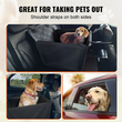 Κάθισμα αυτοκινήτου VEVOR Dog Booster Κάθισμα αυτοκινήτου Κάθισμα κατοικίδιων ζώων για σκύλους SML έως 48,5 λίβρες Μαύρο