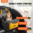 Κάθισμα αυτοκινήτου VEVOR Dog Booster Κάθισμα αυτοκινήτου Κάθισμα κατοικίδιων ζώων για μικρό σκύλο έως 25 λίβρες Μαύρο