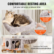 VEVOR Cat Tree 45,2&quot; Cat Tower with Cat Condo Sisal Scratching Post Ανοιχτό γκρι