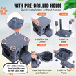 VEVOR Cat Tree 45,2&quot; Cat Tower with Cat Condo Sisal Scratching Post Dark Grey
