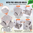 VEVOR Cat Tree 63&quot; Cat Tower with 2 Cat Condos Sisal Scratching Post Ανοιχτό γκρι