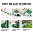 VEVOR Dog Waste Station with 600 Dog Poop Bags Commercial Park Pet Poop Station