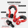 VEVOR 2 Pack 3/4&quot; D Ring Shackle with 7/8&quot; Screw Pin 62832 lbs Αντοχή σε θραύση