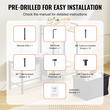 VEVOR Pet Feeding Station with Storage Dog Food &amp; Toy Organizer Raised Dog Bowls