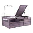 VEVOR Tortoise Habitat Wooden Tortoise House Indoor &amp; Outdoor 2 Δωματίων 38x24x13in