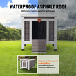 VEVOR Outdoor Cat House Ξύλινο Καταφύγιο Feral Cat με Πτερύγια Πόρτας Οροφής &amp; PVC