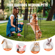 VEVOR Dog Παρκοκρέβατο 8 πάνελ Πτυσσόμενο μεταλλικό στυλό γυμναστικής σκύλου με κάτω μαξιλαράκι 30&quot;H