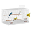 VEVOR Bird Flight Cage 18 σε Small Metal Parakeet Cage for Cockatiels White
