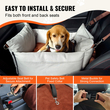 Κάθισμα αυτοκινήτου VEVOR Dog Booster Κάθισμα αυτοκινήτου Κάθισμα κατοικίδιων ζώων για μικρό σκύλο έως 25 λίβρες γκρι