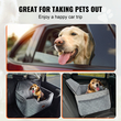Κάθισμα αυτοκινήτου VEVOR Dog Booster Κάθισμα αυτοκινήτου Κάθισμα κατοικίδιων ζώων για μεσαίου μεγέθους σκύλους έως 55 λίβρες γκρι