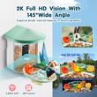 Έξυπνος τροφοδότης πουλιών VEVOR με κάμερα 2K HD AI Identify Bird Species Auto Capture