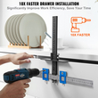 Κουζίνα ντουλαπιού VEVOR Hardware, κράμα αλουμινίου και χειρολαβή ντουλαπιού από ανοξείδωτο χάλυβα με κεντρική διάτρηση, ρυθμιζόμενο πρότυπο υλικού ντουλαπιού για εγκατάσταση μπροστινών πόμολα συρταριών πόρτας Χερούλια και έλξεις
