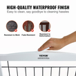 VEVOR Free Standing Dog Gate 32x96,5 ιντσών Ανεξάρτητη Πύλη Pet Πτυσσόμενη Λευκή