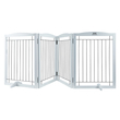 VEVOR Free Standing Dog Gate 32x96,5 ιντσών Ανεξάρτητη Πύλη Pet Πτυσσόμενη Λευκή