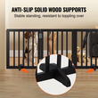 VEVOR Free Standing Dog Gate 24x60 ιντσών Ανεξάρτητη πύλη Pet Πτυσσόμενη καφέ