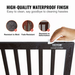 VEVOR Free Standing Dog Gate 24x60 ιντσών Ανεξάρτητη πύλη Pet Πτυσσόμενη καφέ