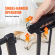 VEVOR Baby Gate, 29,5&quot;-48,4&quot; Extra Wide, 30&quot; High, Dog Gate για τις πόρτες και το σπίτι σκάλες, Easy Step Walk Thru Auto Close Child Gate Πόρτα ασφαλείας για κατοικίδια με κιτ τοποθέτησης πίεσης και κιτ τοποθέτησης στον τοίχο, μαύρο