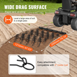 VEVOR Drag Harrow, βαρέως τύπου σβάρνα αλυσίδας 4&#039;x4&#039; με 69 δόντια, προσαρτήματα τρακτέρ ATV UTV Field Drag Mat για προετοιμασία χλοοτάπητα, σπορά γκαζόν, ισοπέδωση τοπίου, σβάρνα σβάρνα για αυλή χαλίκι Driveway