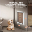 VEVOR Pet Door for Door with Lock and Magnetic Flap System Πλαίσιο αλουμινίου M