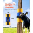 VEVOR Livestock Scratching Brush 3Pcs Itch Relief Horse Scratcher Brush 17,1 in