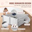 VEVOR Dog Whelping Box 48 x 48 x 18,1 in PVC with Rails Pee Pad for Dogs Puppies
