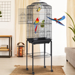 VEVOR 60 ιντσών Flight Bird Cage, Metal Large Parakeet Cages for Cockatiel Parrot Budgies Lovebirds Canaries, Pet Big Bird Cage με κυλιόμενη βάση και κρεμαστά παιχνίδια