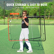 VEVOR Baseball And Softball Rebounder Net 3x4,5 ft PitchBack 3-Way Trainer