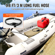 Δεξαμενή καυσίμου VEVOR Marine Fuel Tank, 3,17 Gallon/12L, Φορητή δεξαμενή αερίου καυσίμου σκάφους για σκάφη εξωλέμβιας μηχανής, πλαστική δεξαμενή καυσίμου εξωλέμβιου σκάφους με λάστιχο, εύκολη μεταφορά για σκάφος, ψαρόβαρκα, σκάφος καταστρώματος, κόκκινο