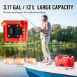 Δεξαμενή καυσίμου VEVOR Marine Fuel Tank, 3,17 Gallon/12L, Φορητή δεξαμενή αερίου καυσίμου σκάφους για σκάφη εξωλέμβιας μηχανής, πλαστική δεξαμενή καυσίμου εξωλέμβιου σκάφους με λάστιχο, εύκολη μεταφορά για σκάφος, ψαρόβαρκα, σκάφος καταστρώματος, κόκκινο
