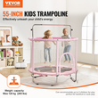 VEVOR 55&quot; Τραμπολίνο για παιδιά Μίνι νήπιο τραμπολίνο με δίχτυ εσωτερικού χώρου