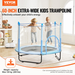 VEVOR 60&quot; Τραμπολίνο για παιδιά Μίνι νήπιο τραμπολίνο με δίχτυ εσωτερικού χώρου