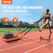 VEVOR Weight Training Pull Sled, Fitness Strength Speed ​​Training Sled with Handle, Steel Power Sled Εξοπλισμός προπόνησης για αθλητική άσκηση και βελτίωση ταχύτητας, κατάλληλο για πιάτο βάρους 1&quot;&amp;2&quot;, πορτοκαλί