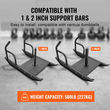 VEVOR Weight Training Pull Sled, Fitness Strength Speed ​​Training Sled with Handle, Steel Power Sled Workout Εξοπλισμός για Αθλητική Άσκηση &amp; Βελτίωση Ταχύτητας, Κατάλληλο για Πιάτο Βαρών 1&quot;&amp;2&quot;, Μαύρο