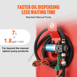 VEVOR Fuel Caddy, 32 γαλόνια, φορητό ρεζερβουάρ αποθήκευσης καυσίμου σε τροχούς, με αντλία μεταφοράς 12V DC 140 W (μόνο για Diesel), Δοχείο καυσίμου ντίζελ με σωλήνα 13 Ft, Ρυθμός ροής 40 L/min, για φορτηγά, σκάφη