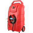 VEVOR Fuel Caddy, 32 γαλόνια, φορητό ρεζερβουάρ αποθήκευσης καυσίμου σε τροχούς, με αντλία μεταφοράς 12V DC 140 W (μόνο για Diesel), Δοχείο καυσίμου ντίζελ με σωλήνα 13 Ft, Ρυθμός ροής 40 L/min, για φορτηγά, σκάφη