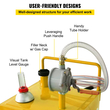 VEVOR 30 Gallon Fuel Caddy, Gas Storage Tank &amp; 4 Wheels, with Manuel Transfer Pump, βενζινοδοχείο καυσίμου ντίζελ για αυτοκίνητα, χορτοκοπτικά, ATV, σκάφη, Περισσότερα, κίτρινο