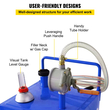 VEVOR 30 Gallon Fuel Caddy, Gas Storage Tank &amp; 4 Wheels, with Manuel Transfer Pump, βενζινοκίνητο δοχείο καυσίμου ντίζελ για αυτοκίνητα, χορτοκοπτικά, ATV, σκάφη, Περισσότερα, μπλε