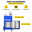 VEVOR 30 Gallon Fuel Caddy, Gas Storage Tank &amp; 4 Wheels, with Manuel Transfer Pump, βενζινοκίνητο δοχείο καυσίμου ντίζελ για αυτοκίνητα, χορτοκοπτικά, ATV, σκάφη, Περισσότερα, μπλε