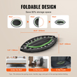 VEVOR 52&quot; Πτυσσόμενο Mini Fitness Trampoline Adults Exercise Rebounder with Handle