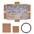Πίνακας παζλ VEVOR 2000 Piece με 6 συρτάρια και κάλυμμα, 40,2&quot;x29,4&quot; Περιστρεφόμενο ξύλινο οροπέδιο παζλ, Φορητά αξεσουάρ παζλ για ενήλικες, Organizer παζλ &amp; σύστημα αποθήκευσης παζλ, δώρο για τη μαμά