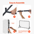 VEVOR 6x4FT Soccer Rebound Trainer Εξοπλισμός προπόνησης ποδοσφαίρου Διχτύ διπλής όψης