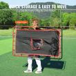 VEVOR Baseball And Softball Rebounder Net 3x4,5 ft 2-in-1 Switch Hitter Pitch