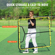 VEVOR Baseball And Softball Rebounder Net 4x4,5 Ft PitchBack Ρυθμιζόμενες γωνίες
