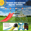 VEVOR Climbing Dome, 8FT Geometric Dome Climber με τσουλήθρα, για παιδιά 3 έως 9 ετών, Jungle Gym που υποστηρίζει 600LBS και εύκολη συναρμολόγηση, με λαβή αναρρίχησης, εξοπλισμό παιχνιδιού εξωτερικού χώρου και εσωτερικού χώρου για παιδιά