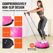 VEVOR 23&quot; Half Exercise Ball Trainer Yoga Balance Stability Band Resistance Ball